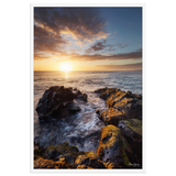 Affiche de La Réunion Le Dragon de Pierre de Saint-Leu 61 × 91 cm / Blanc - photographie Franck Grondin