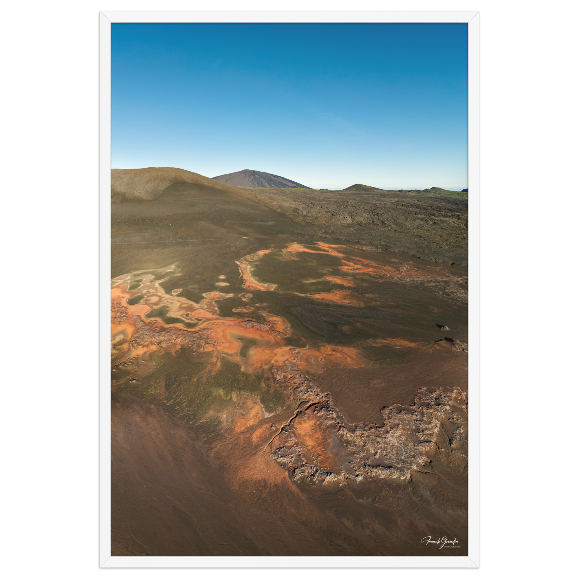 Affiche de La Réunion La Plaine des Sables 61 × 91 cm / Blanc - photographie Franck Grondin