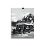 Affiche de la Réunion Car Courant d’Air Noir & Blanc  - Univile