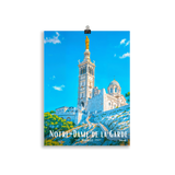 Affiche de Marseille Notre-Dame de la Garde 30 × 40 cm / Sans Cadre - Univile