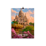 Affiche de Paris Sacré-Cœur – Montmartre 30 × 40 cm / Sans Cadre - Univile