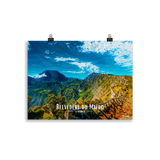 Affiche de la Réunion Belvédère du Maïdo horizontal 30 × 40 cm / Sans Cadre - Univile