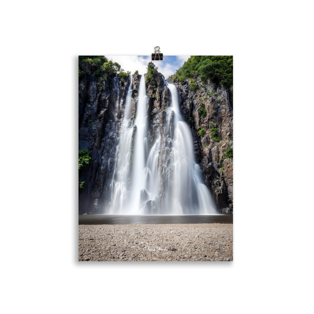 Affiche de La Réunion Cascade Niagara 30 × 40 cm / Sans cadre - Univile La Réunion