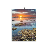 Affiche de La Réunion Sunset du récif 30 × 40 cm / Sans cadre - Univile La Réunion