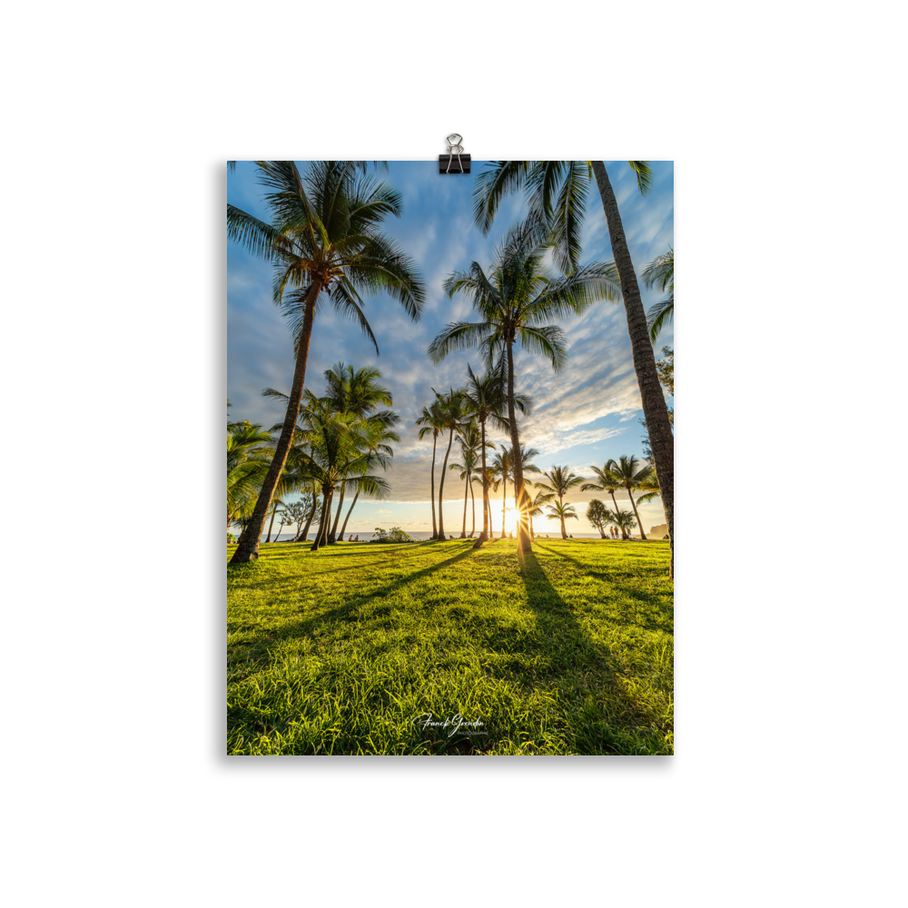 Affiche de La Réunion Sunset Grande Anse 30 × 40 cm / Sans cadre - Univile La Réunion