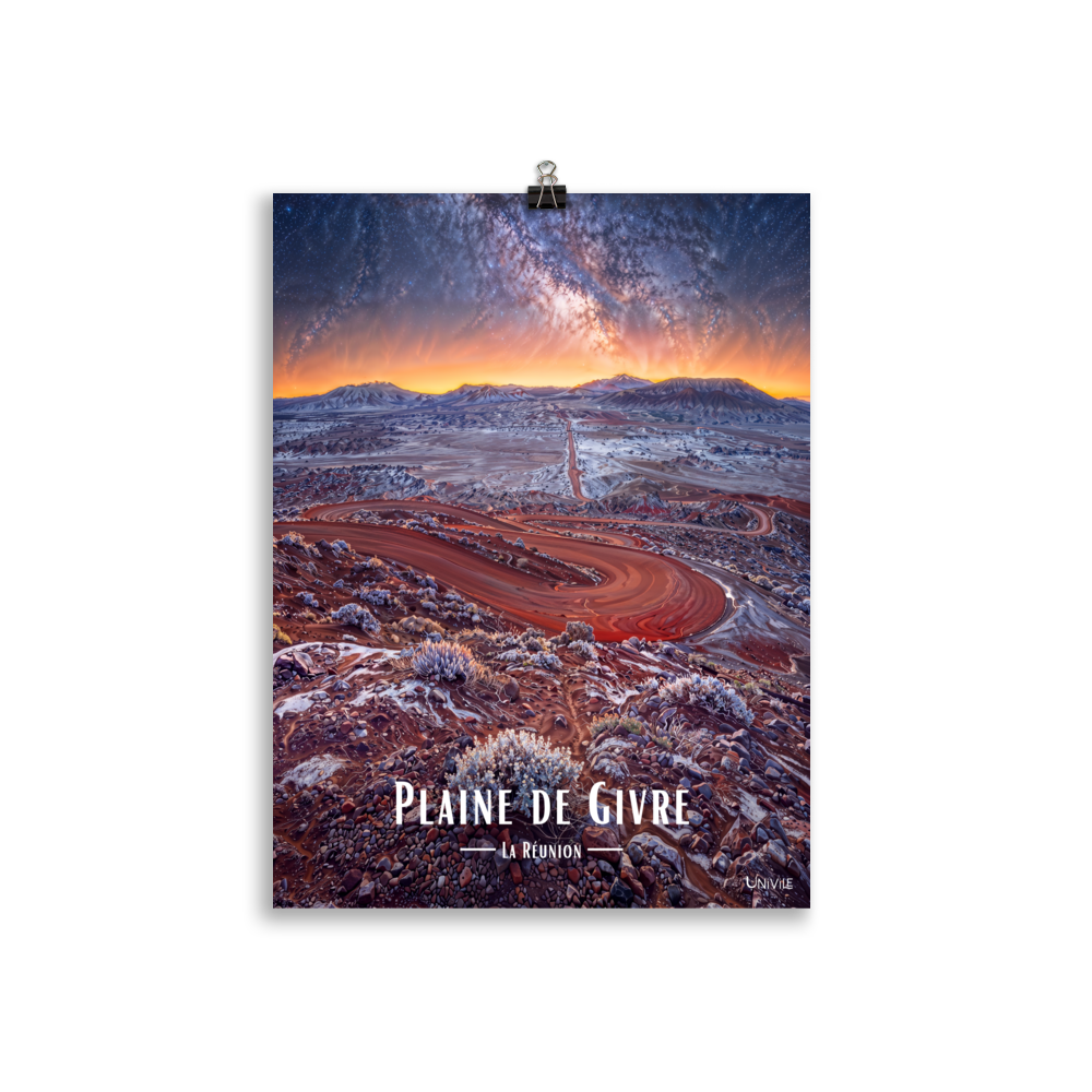 Affiche de La Réunion Plaine de Givre 30 × 40 cm / Sans cadre - Univile La Réunion