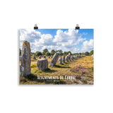 Affiche de Bretagne Alignements de Carnac 30 × 40 cm / Sans cadre - Univile Bretagne