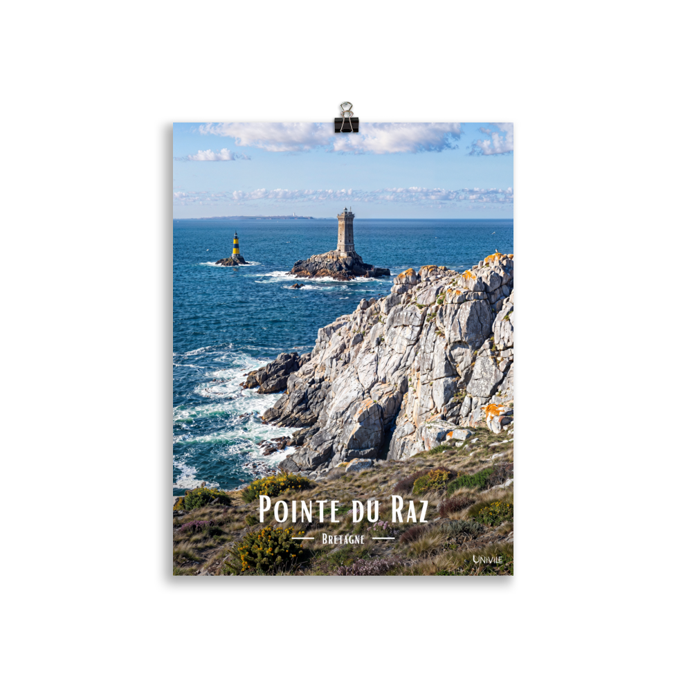 Affiche de Bretagne Pointe du Raz 30 × 40 cm / Sans cadre - Univile Bretagne