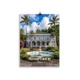 Affiche de La Réunion Maison Carrère 30 × 40 cm / Sans cadre - Univile La Réunion
