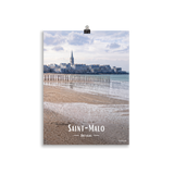 Affiche de Bretagne Saint-Malo 30 × 40 cm / Sans cadre - Univile Bretagne