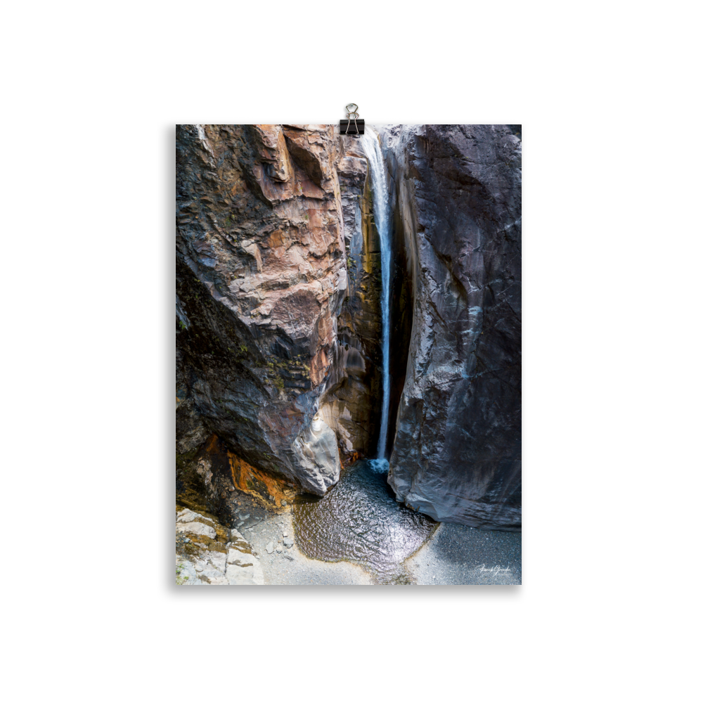 Affiche de La Réunion Cascade de Bras Rouge 30 × 40 cm / Sans cadre - photographie Franck Grondin