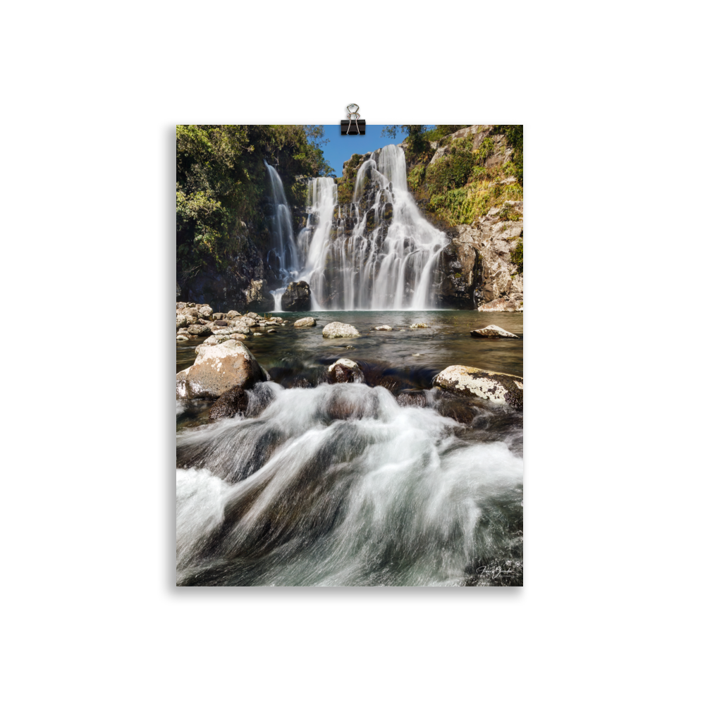 Affiche de La Réunion Cascade du Bassin Carrosse 30 × 40 cm / Sans cadre - photographie Franck Grondin