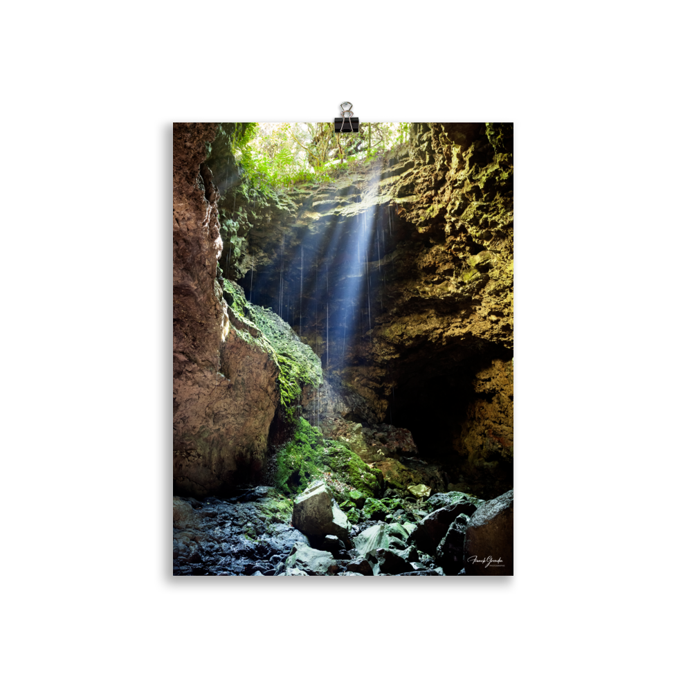 Affiche de La Réunion Caverne du Mapou 30 × 40 cm / Sans cadre - photographie Franck Grondin