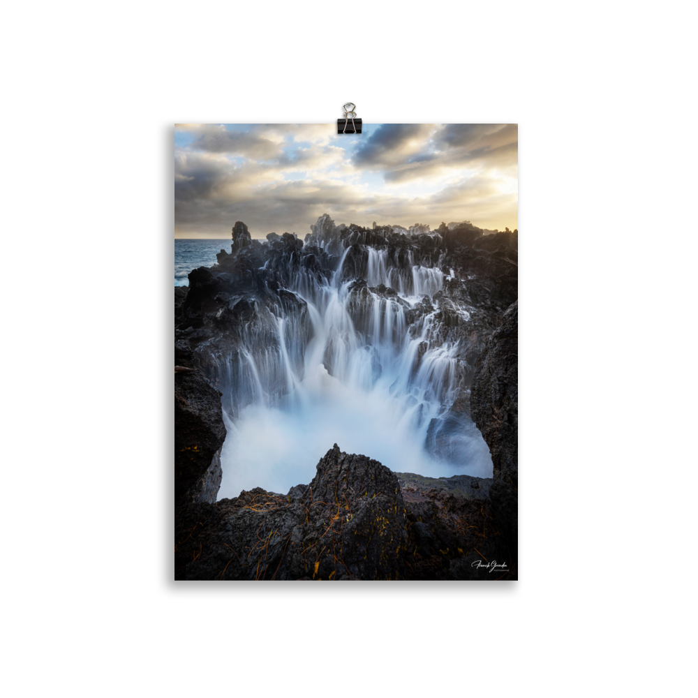 Affiche de La Réunion Le Gouffre du Baril 30 × 40 cm / Sans cadre - photographie Franck Grondin