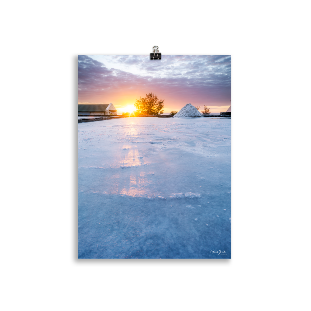 Affiche de La Réunion Les Salines de la Pointe au Sel 30 × 40 cm / Sans cadre - photographie Franck Grondin