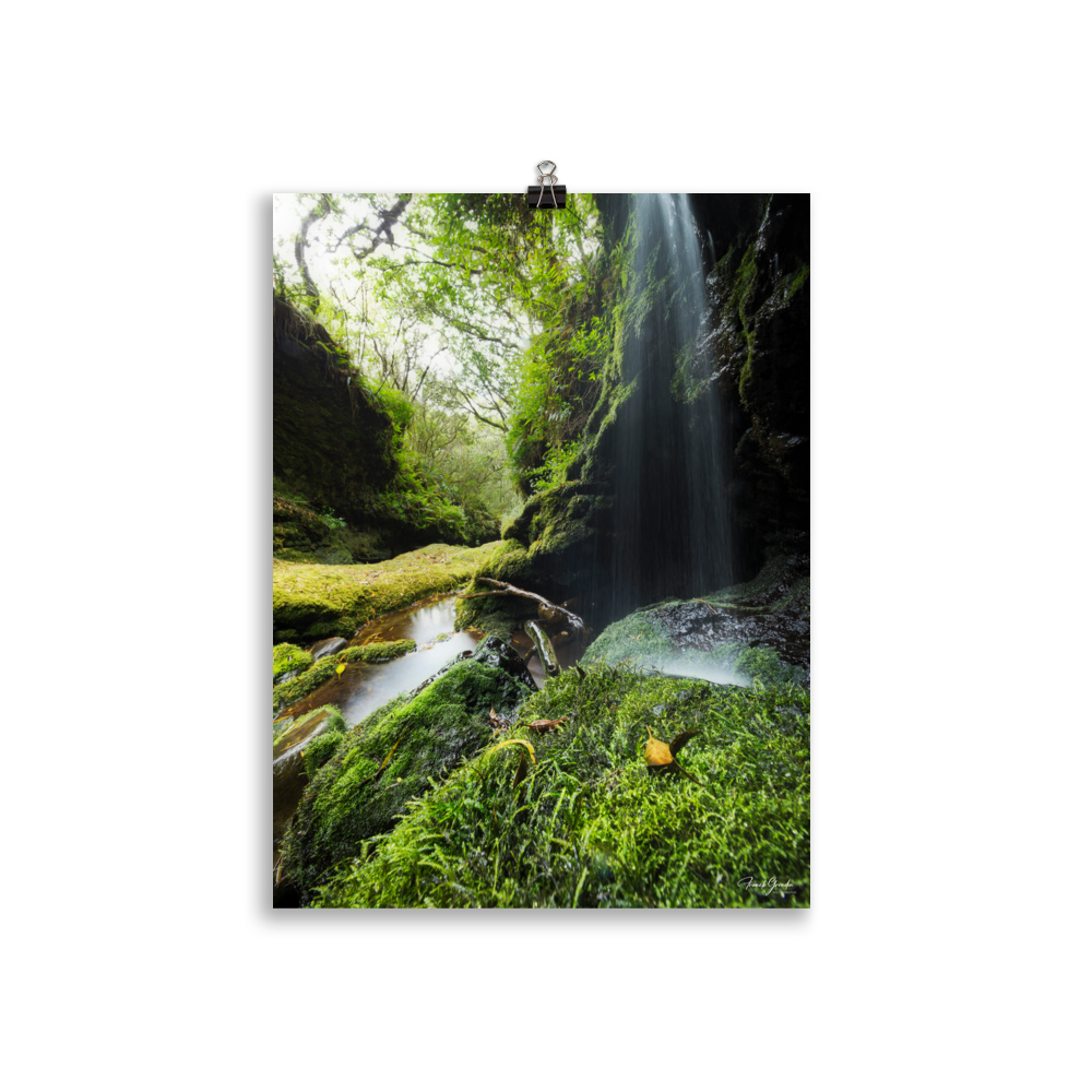 Affiche de La Réunion Cascade de la Ravine Citron Galet 30 × 40 cm / Sans cadre - photographie Franck Grondin