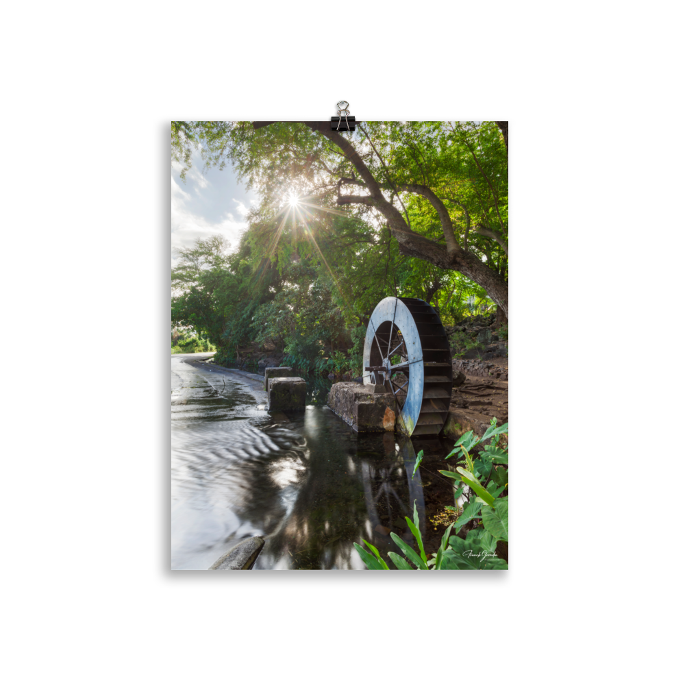 Affiche de La Réunion Le Moulin de la Tour des Roches 30 × 40 cm / Sans cadre - photographie Franck Grondin