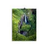 Affiche de La Réunion Le Trou de Fer vu du Ciel 30 × 40 cm / Sans cadre - photographie Franck Grondin