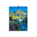 Affiche de La Réunion L'Église Notre-Dame-des-Neiges de Cilaos 30 × 40 cm / Sans cadre - photographie Franck Grondin
