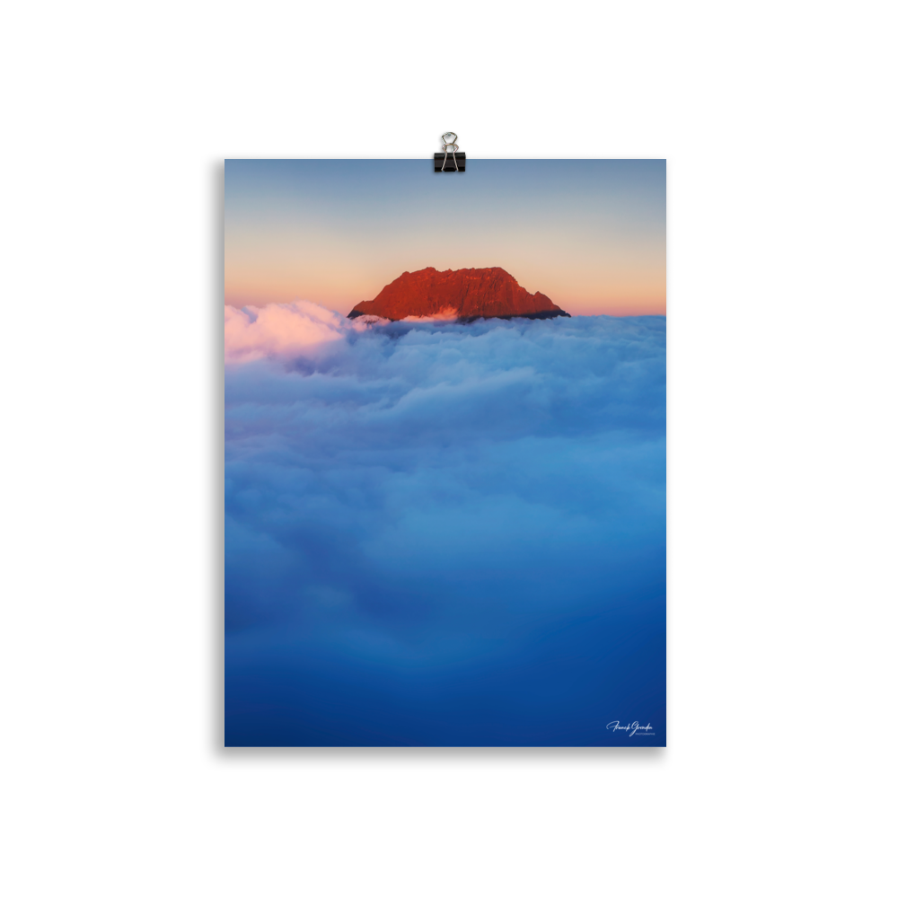 Affiche de La Réunion Gros Morne, Mer de Nuages 30 × 40 cm / Sans cadre - photographie Franck Grondin