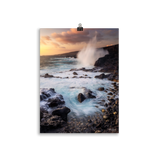 Affiche de La Réunion Coucher de Soleil à la Pointe des Châteaux 30 × 40 cm / Sans cadre - photographie Franck Grondin