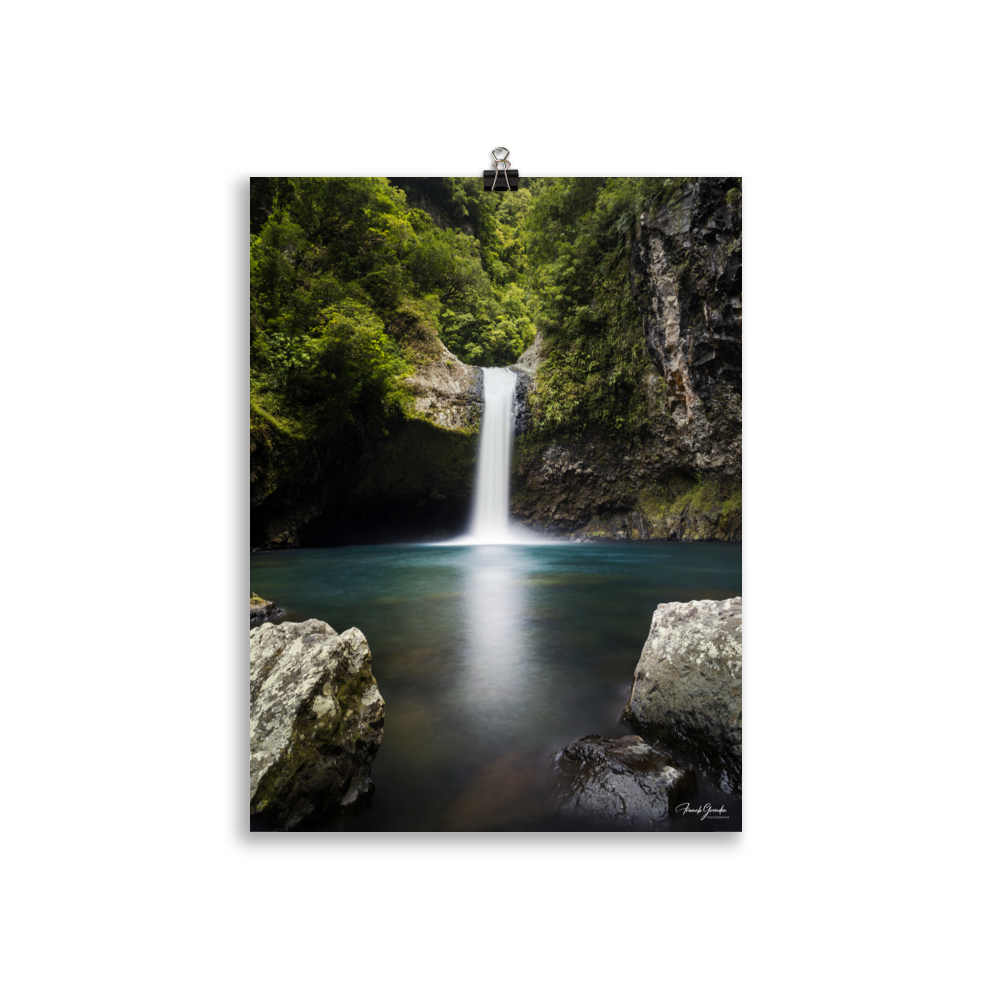 Affiche de La Réunion Cascade de Takamaka 30 × 40 cm / Sans cadre - photographie Franck Grondin