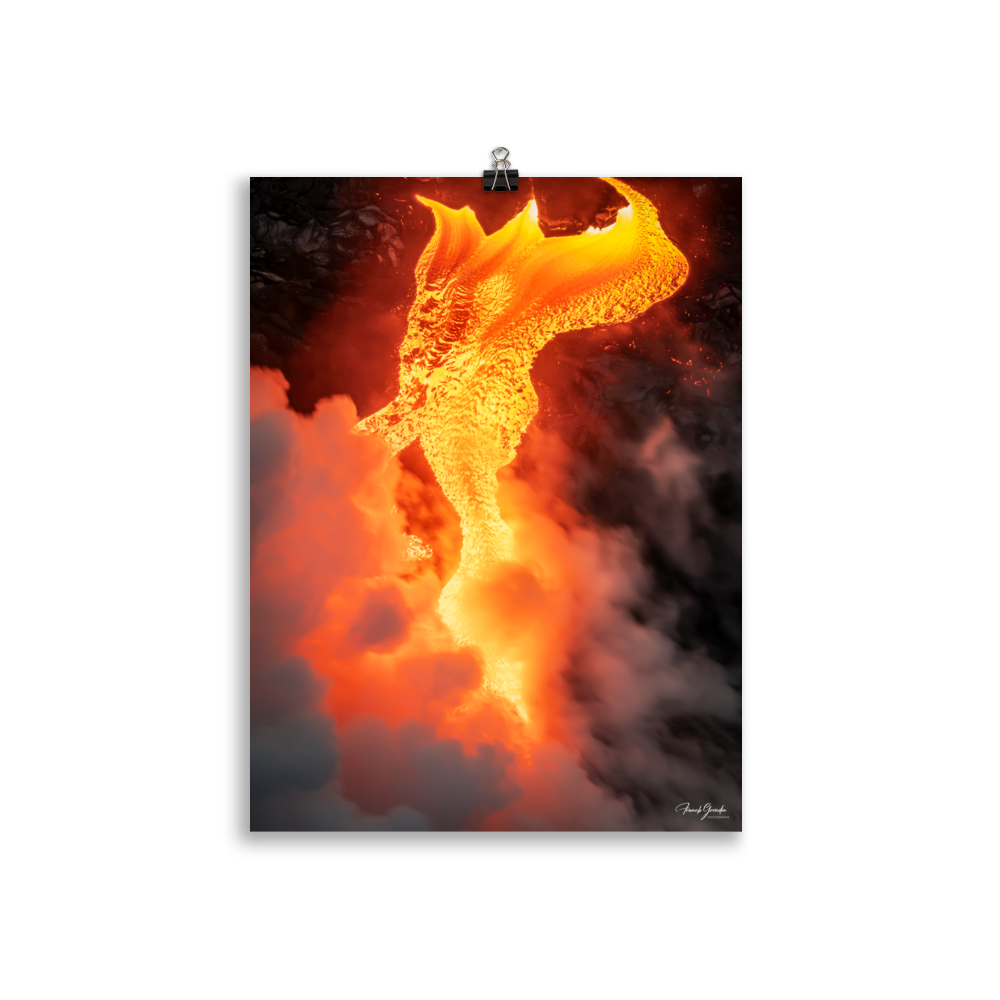 Affiche de La Réunion Robe de Feu, Février 2026 30 × 40 cm / Sans cadre - photographie Franck Grondin
