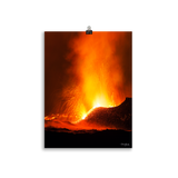 Affiche de La Réunion Fontaines de Lave, Mai 2015 30 × 40 cm / Sans cadre - photographie Franck Grondin