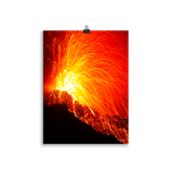 Affiche de La Réunion Éruption de Février 2015 30 × 40 cm / Sans cadre - photographie Franck Grondin