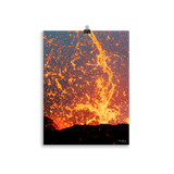 Affiche de La Réunion Fontaine de Lave, Août 2015 30 × 40 cm / Sans cadre - photographie Franck Grondin
