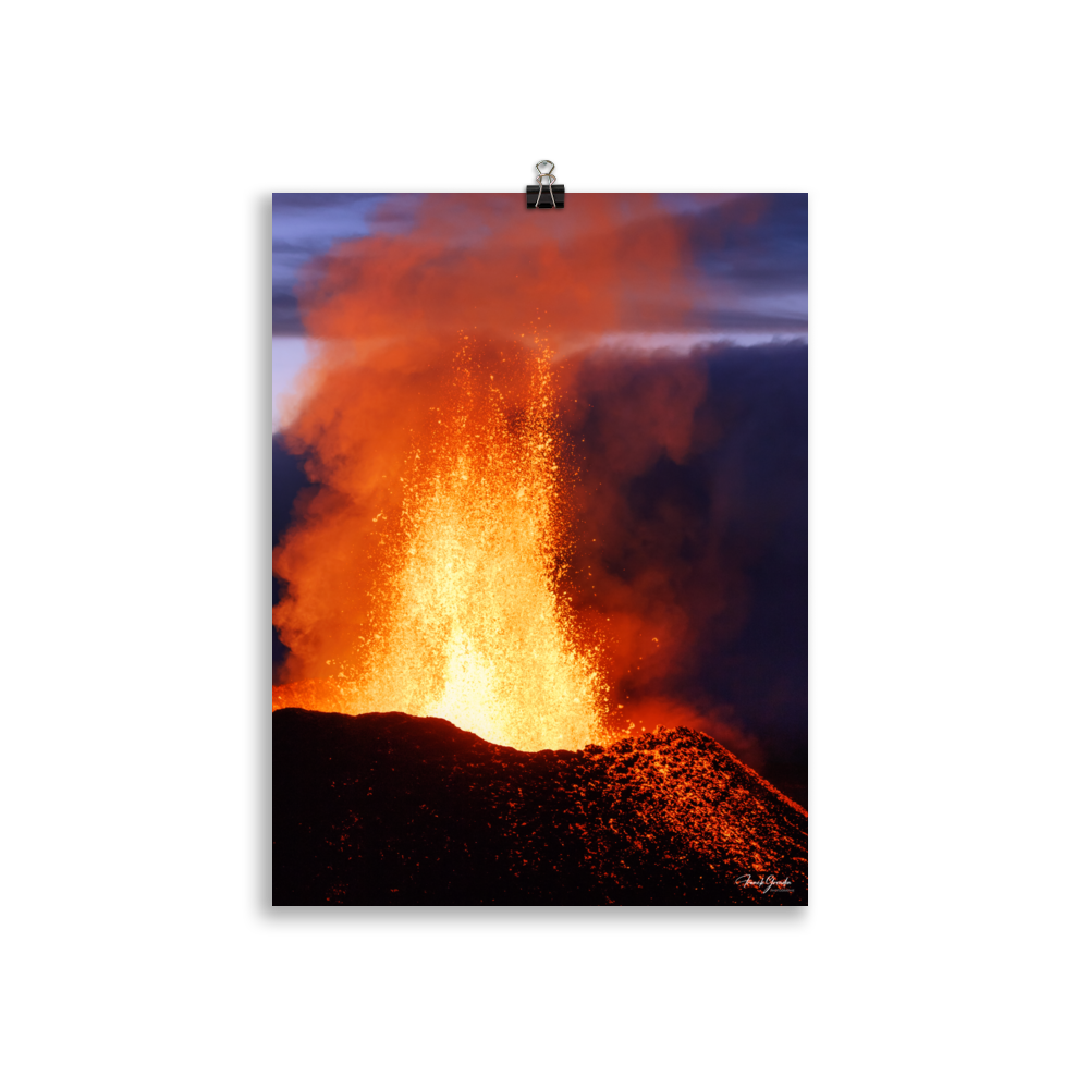 Affiche de La Réunion Coulée d'Août 2015 30 × 40 cm / Sans cadre - photographie Franck Grondin