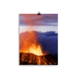 Affiche de La Réunion Rivière de Lave, Août 2015 30 × 40 cm / Sans cadre - photographie Franck Grondin
