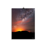 Affiche de La Réunion Éruption sous les Étoiles, Février 2019 30 × 40 cm / Sans cadre - photographie Franck Grondin