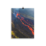 Affiche de La Réunion Éruption d'Octobre 2019 30 × 40 cm / Sans cadre - photographie Franck Grondin