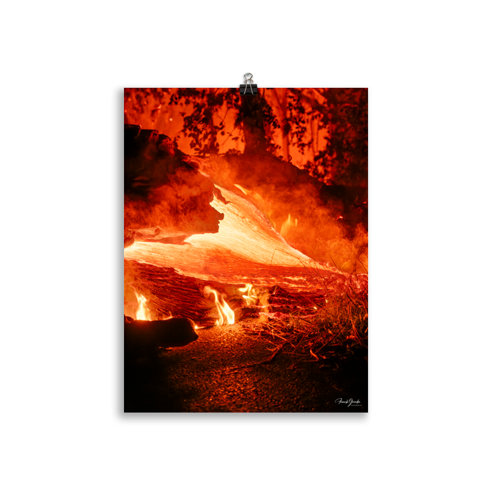 Affiche de La Réunion Coulée de Février 2026 30 × 40 cm / Sans cadre - photographie Franck Grondin