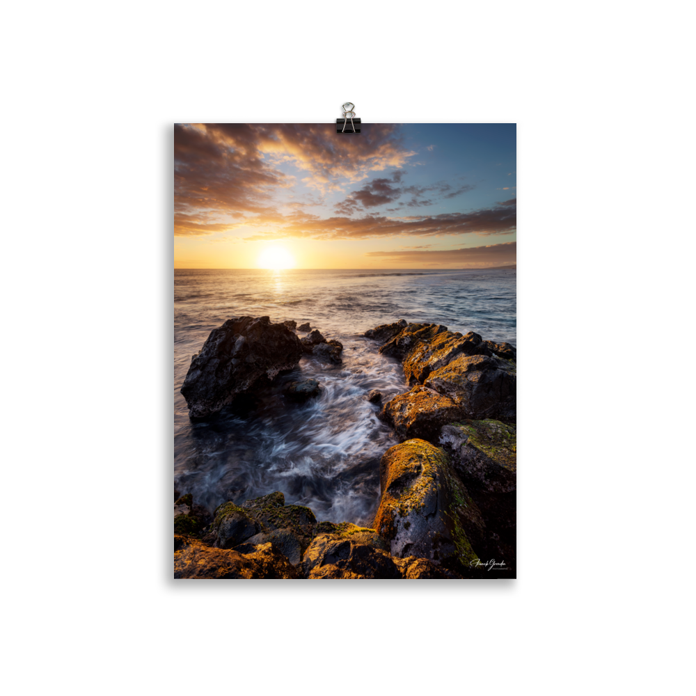 Affiche de La Réunion Le Dragon de Pierre de Saint-Leu 30 × 40 cm / Sans cadre - photographie Franck Grondin