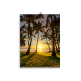 Affiche de La Réunion Cocotiers de Grande Anse 30 × 40 cm / Sans cadre - photographie Franck Grondin