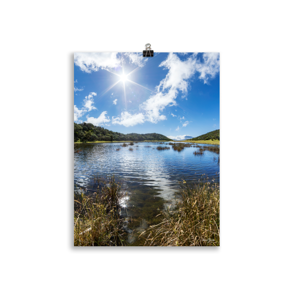 Affiche de La Réunion Le Lac Argamasse 30 × 40 cm / Sans cadre - photographie Franck Grondin