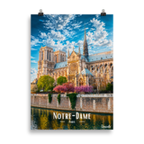 Affiche de Paris Notre-Dame 50 × 70 cm / Sans Cadre - Univile