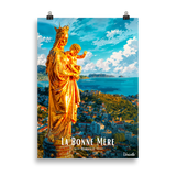 Affiche de Marseille La Bonne Mère 50 × 70 cm / Sans Cadre - Univile