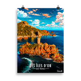 Affiche de Saint-Raphaël Les Îles d’Or 50 × 70 cm / Sans Cadre - Univile
