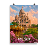 Affiche de Paris Sacré-Cœur – Montmartre 50 × 70 cm / Sans Cadre - Univile