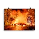 Affiche de La Réunion Chaussée Déformée - Univile La Réunion (vue 2)