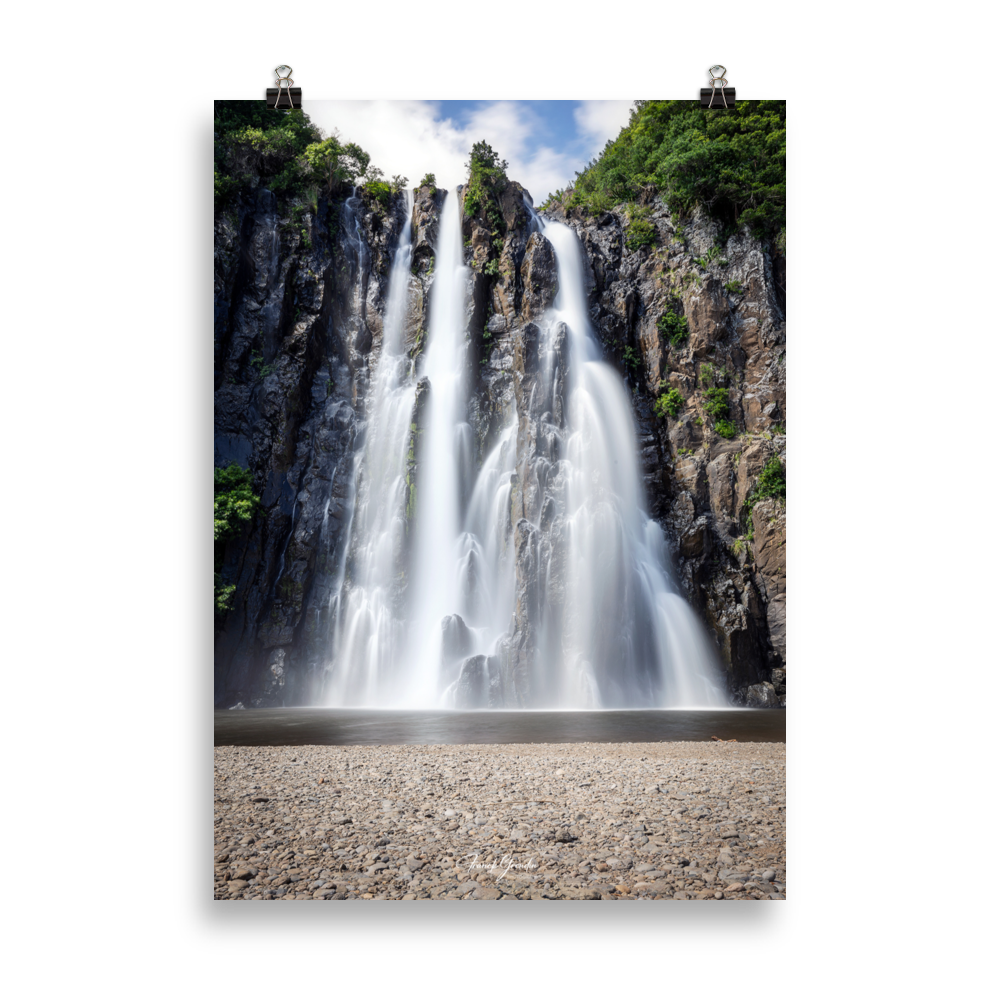 Affiche de La Réunion Cascade Niagara 50 × 70 cm / Sans cadre - Univile La Réunion
