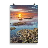 Affiche de La Réunion Sunset du récif 50 × 70 cm / Sans cadre - Univile La Réunion