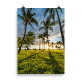 Affiche de La Réunion Sunset Grande Anse 50 × 70 cm / Sans cadre - Univile La Réunion