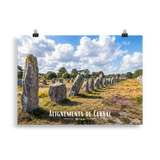 Affiche de Bretagne Alignements de Carnac 50 × 70 cm / Sans cadre - Univile Bretagne