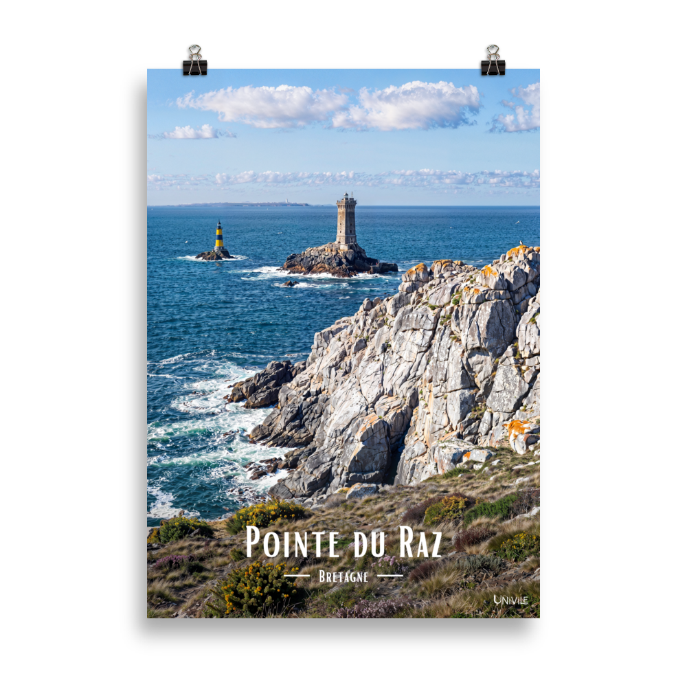 Affiche de Bretagne Pointe du Raz 50 × 70 cm / Sans cadre - Univile Bretagne