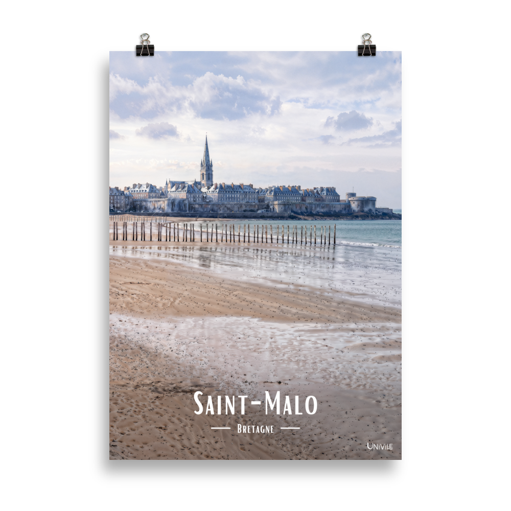 Affiche de Bretagne Saint-Malo 50 × 70 cm / Sans cadre - Univile Bretagne
