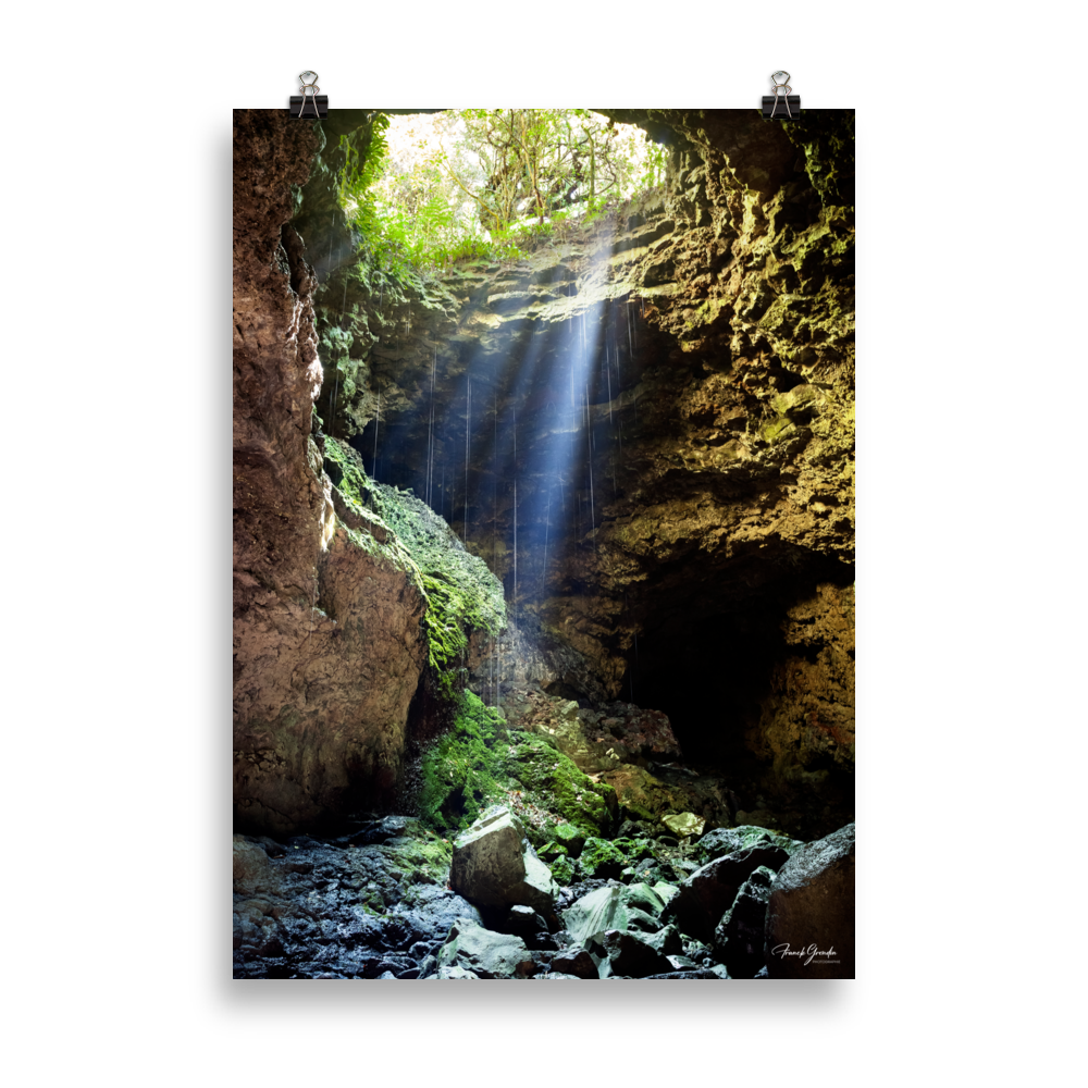 Affiche de La Réunion Caverne du Mapou 50 × 70 cm / Sans cadre - photographie Franck Grondin
